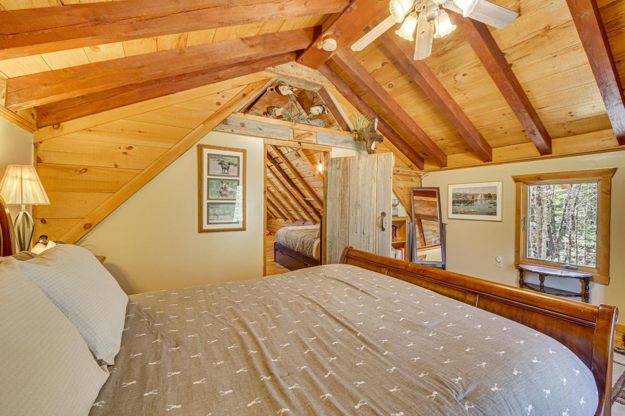 Rustic Searsport Cabin Loft And Sunroom On 10 Acres 외부 사진